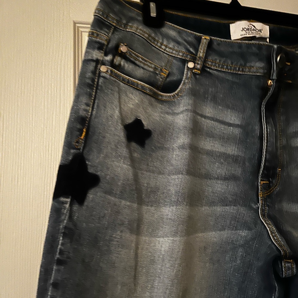 Jordache Jeans w/ dark stars.